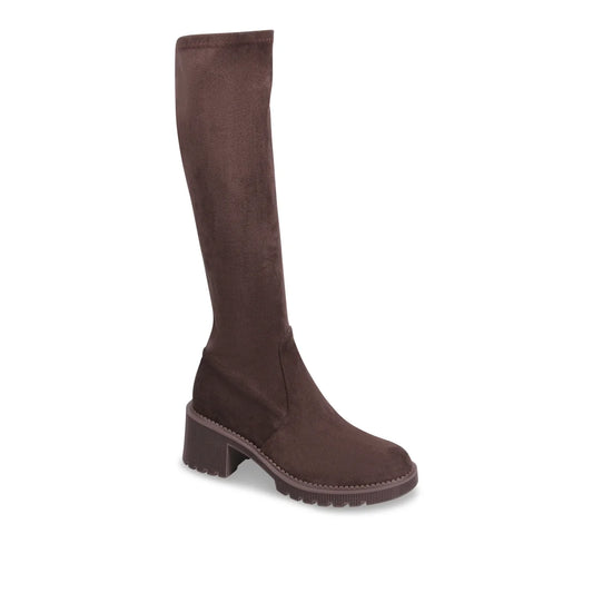 Django & Juliette Zina Tall Boots Chocolate Suede