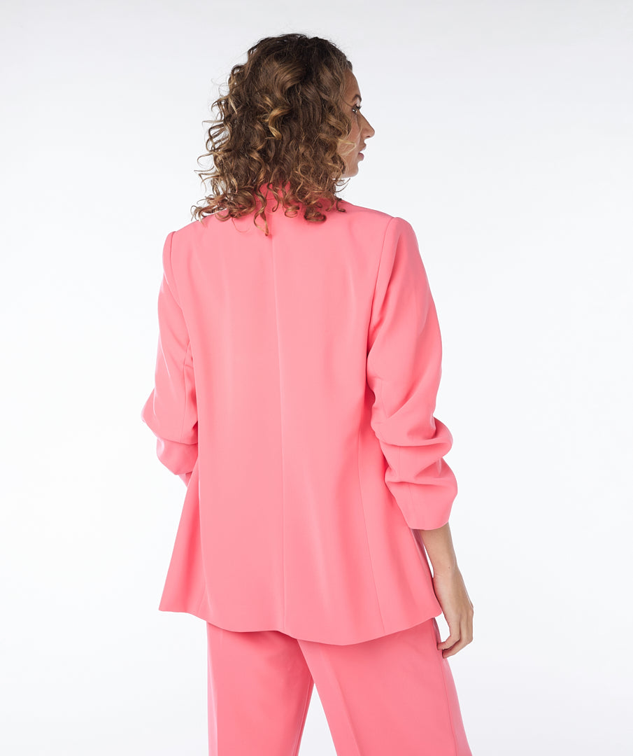 Esqualo Pink Cinch Sleeve Blazer