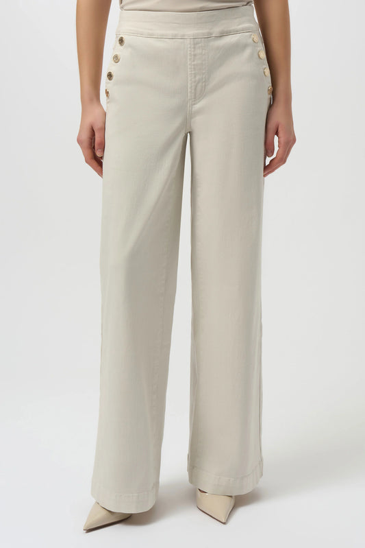 Joseph Ribkoff Classic Wide Leg Pull-On Jeans Birch 254919