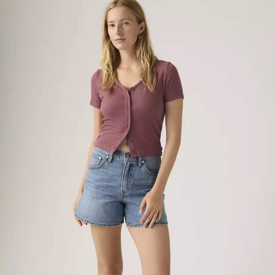 Levi’s Cinch Mid-Thigh Shorts Med Wash