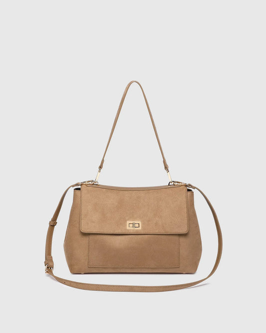 Louenhide Arden Suede Shoulder Bag Honey