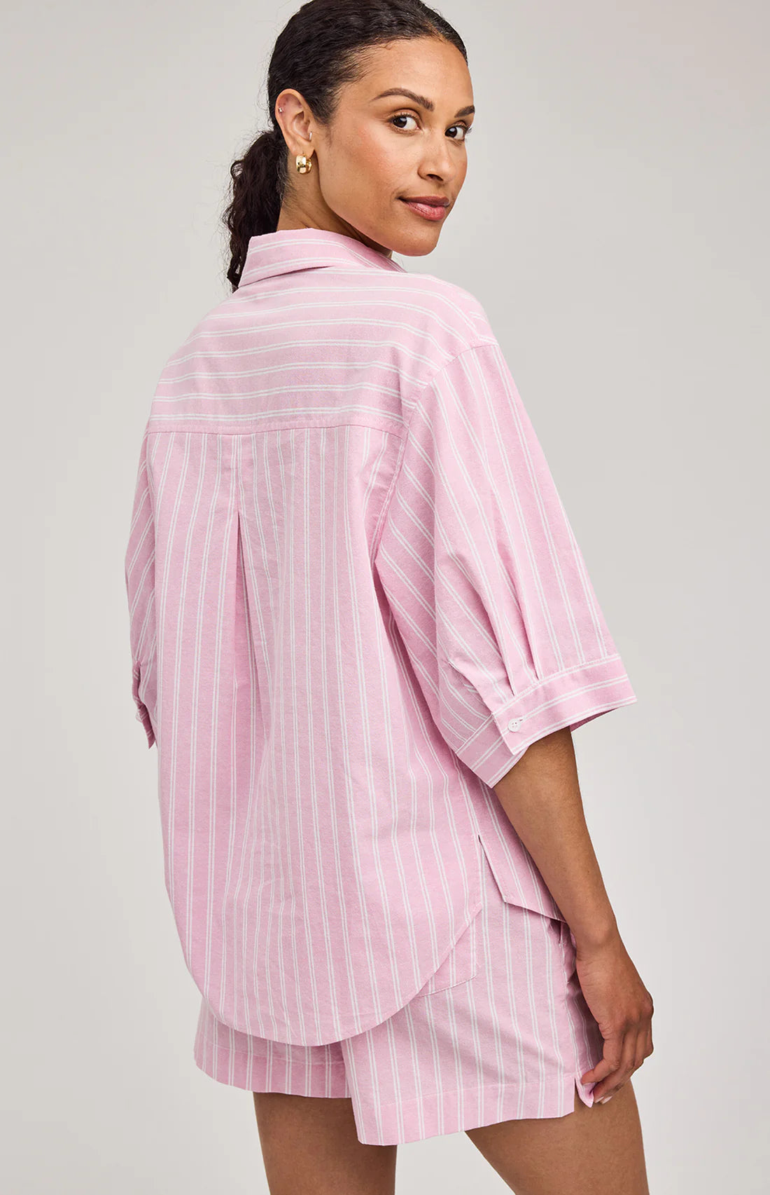 Gentle Fawn Blaire Button Down Shirt Carnation Stripe