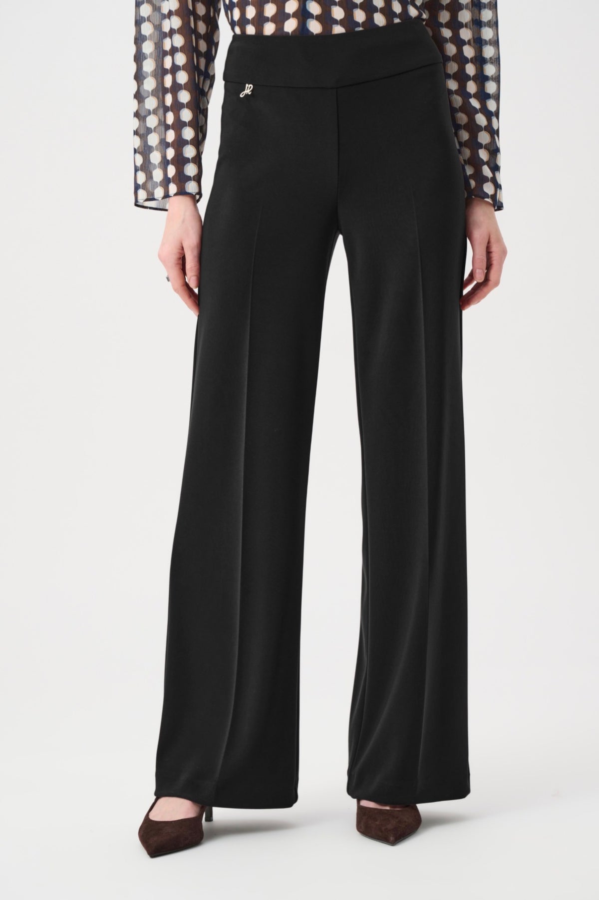 Joseph Ribkoff Silky Knit Wide-Leg Pull-On Pants 263074