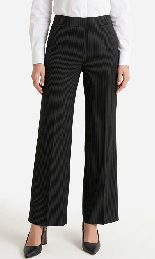 Liverpool Kayla Wide Leg Pull-On Stripe Trouser