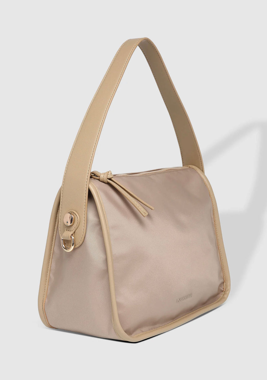 Louinhide Milan Nylon Crossbody Bag Beige