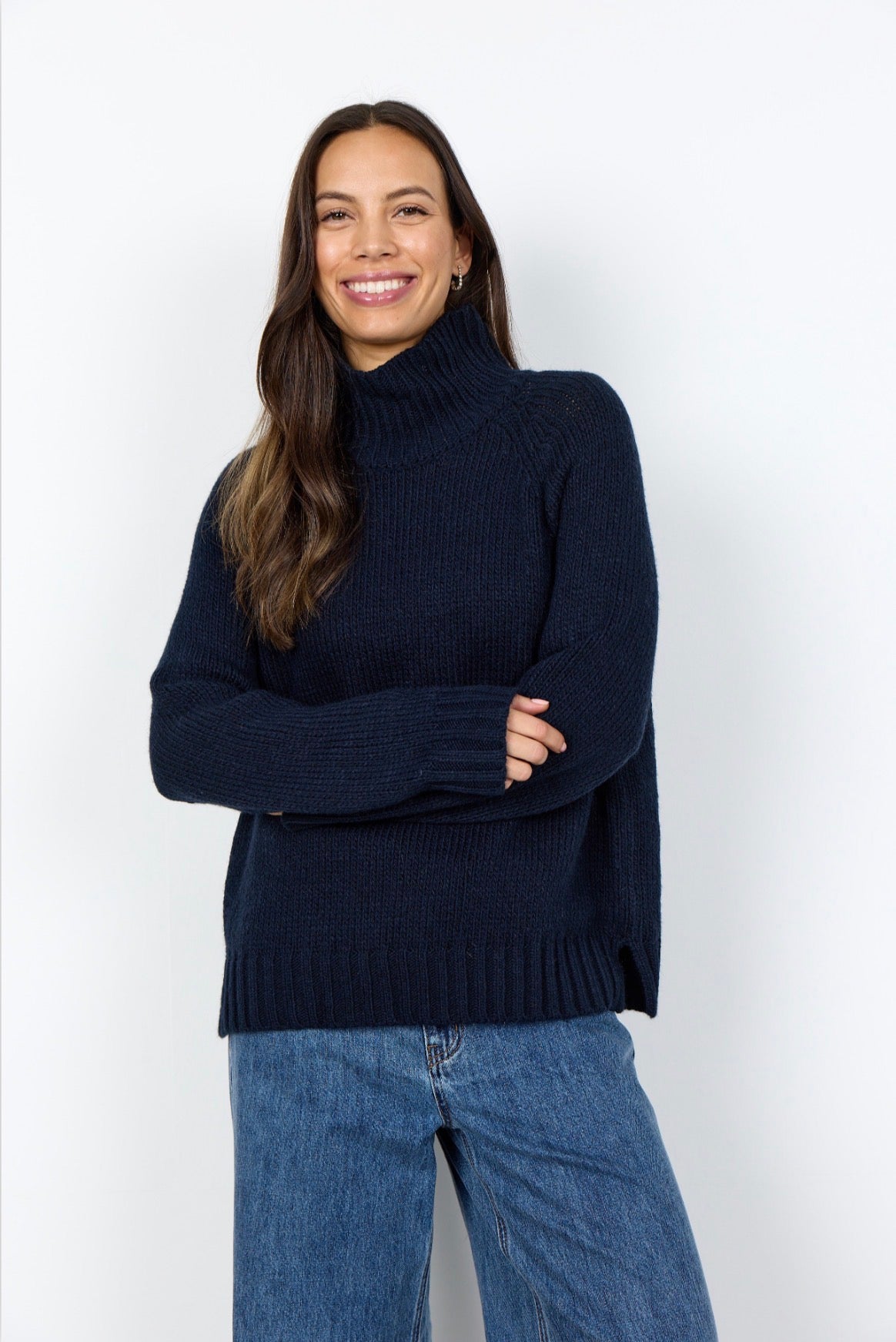 Soya Concept Halime Knit Turtleneck Navy