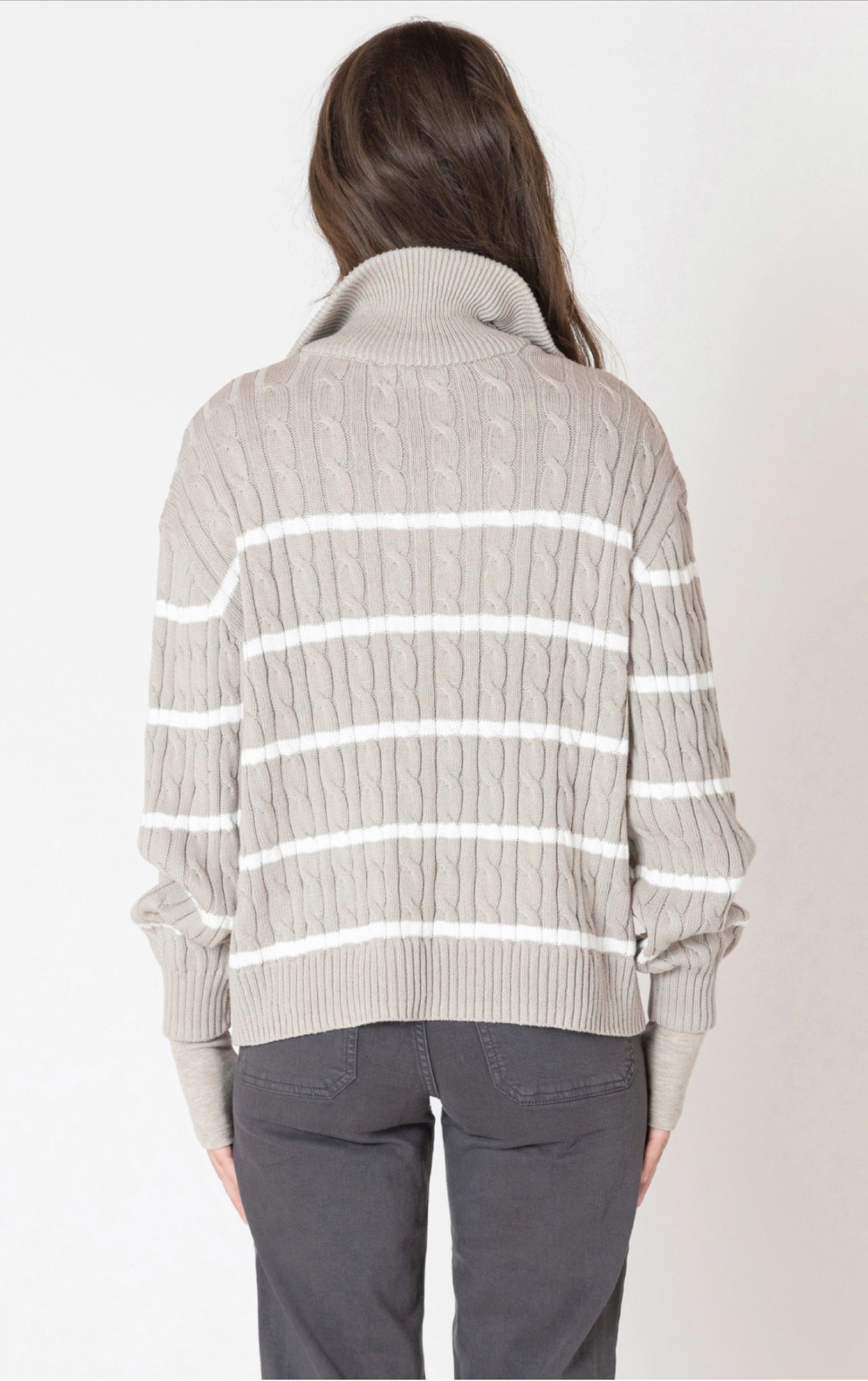 Dex Half-Zip Cable Sweater