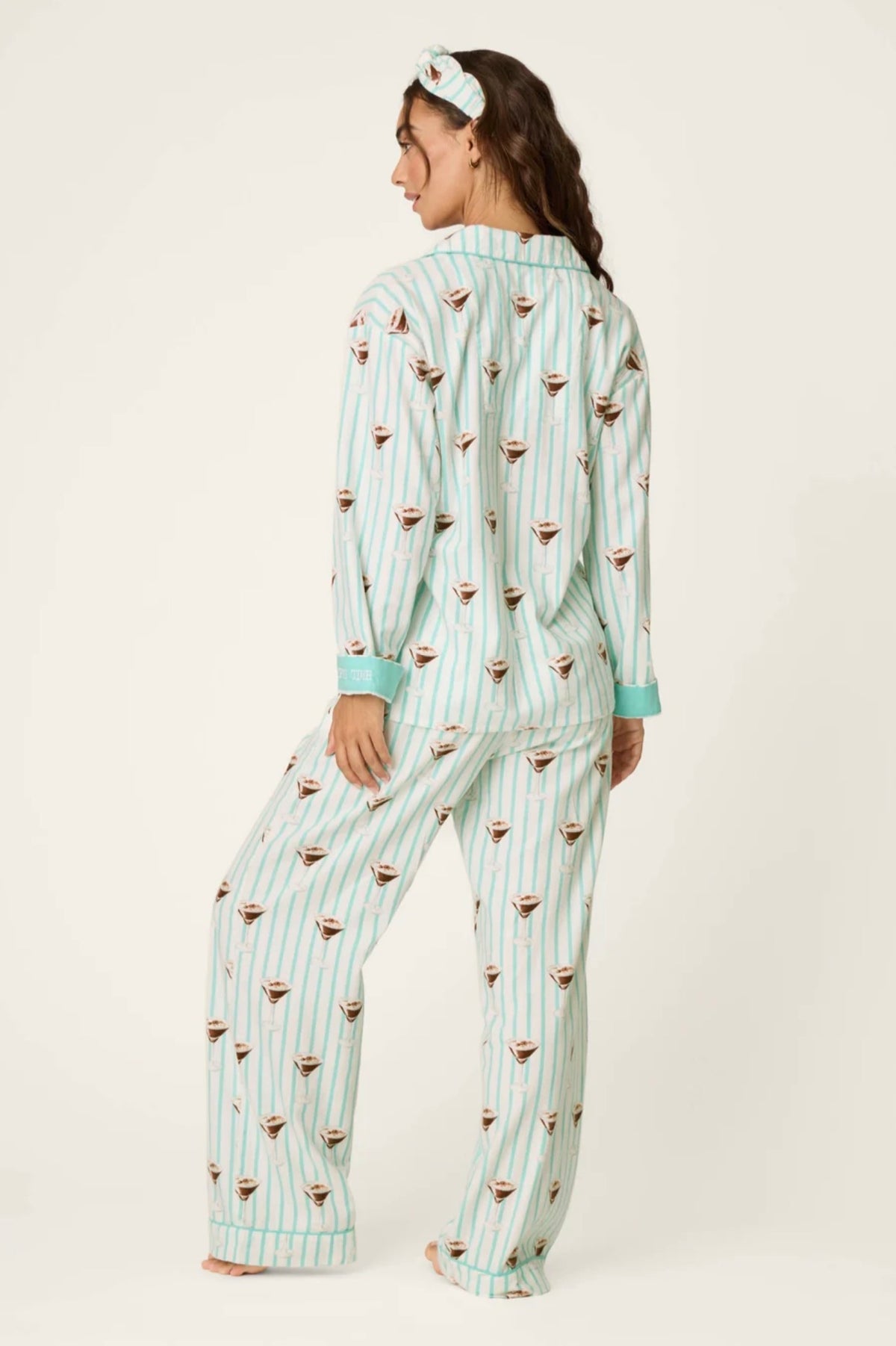 PJ Salvage Tipsy Time Flannel Pj Set