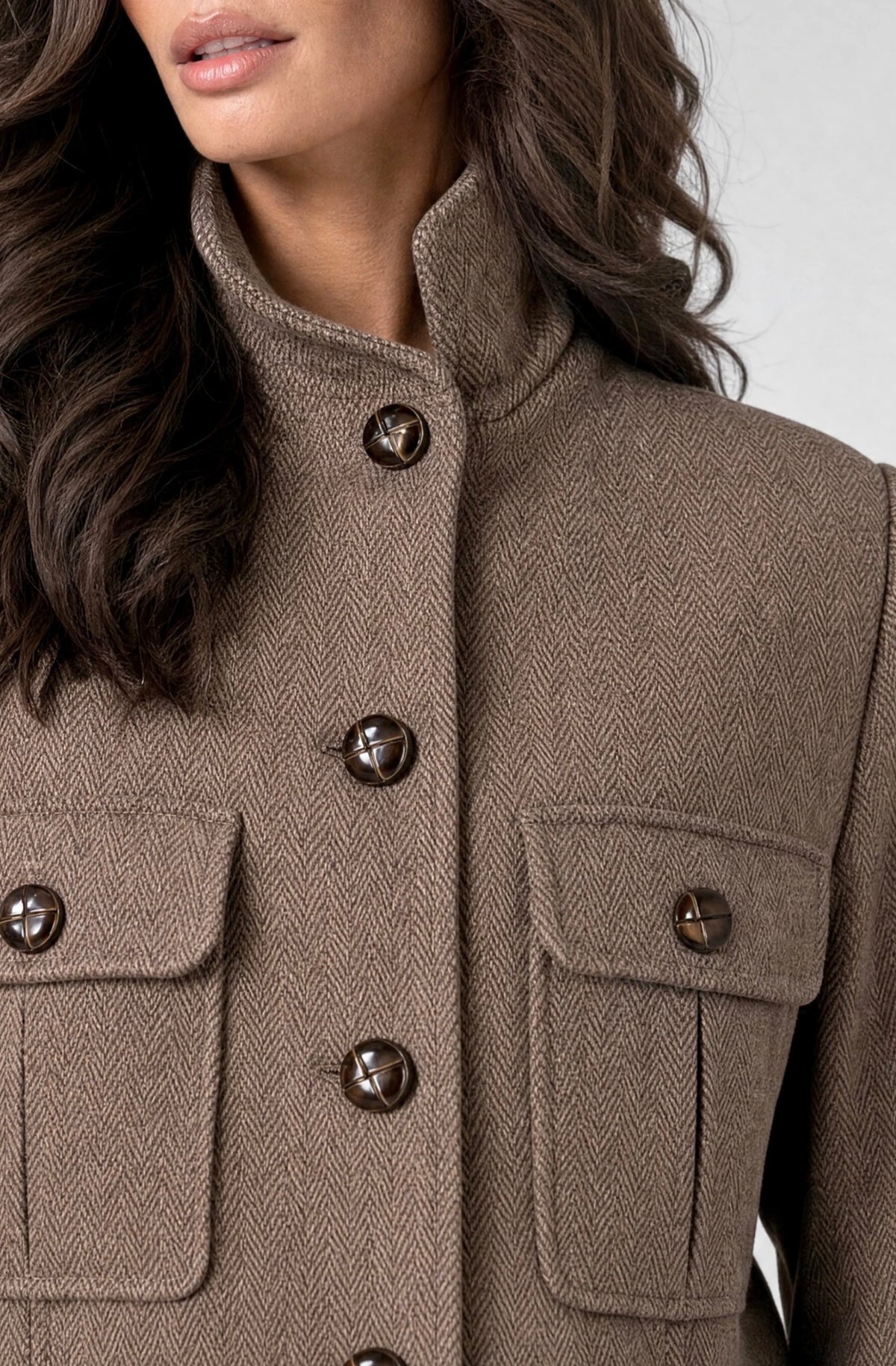 Liverpool Funnel Neck Field Jacket Chesnut