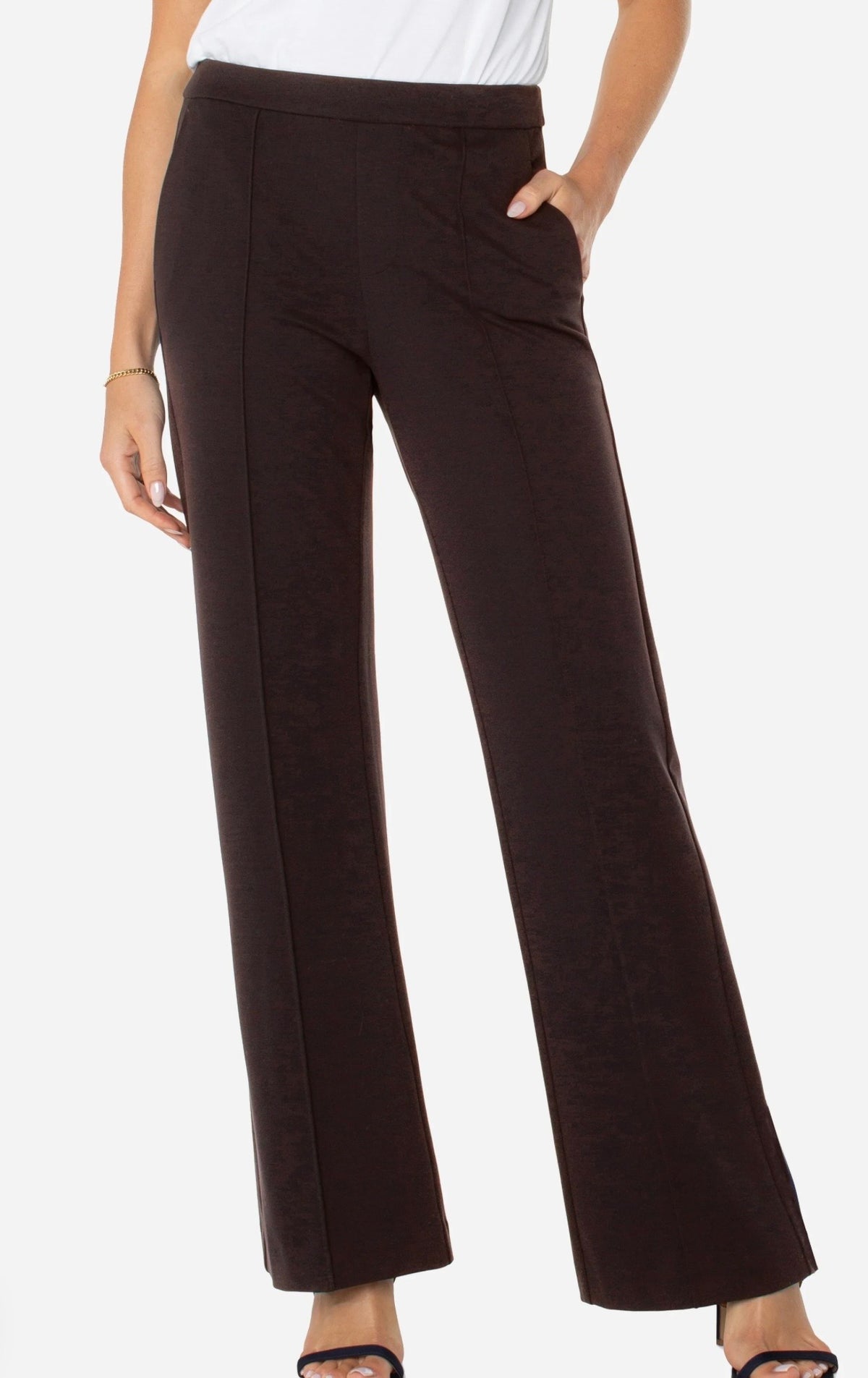 Wide Leg Pull-on Trouser