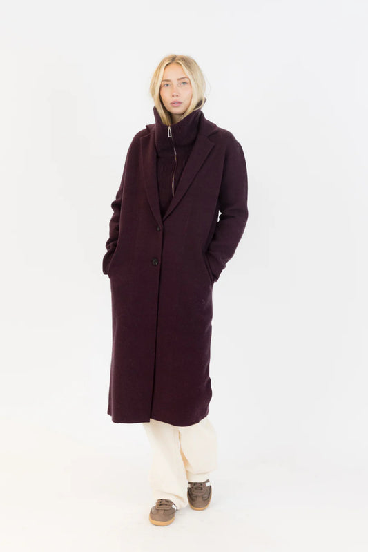 Lyla & Luxe Vicki Coat Burgundy