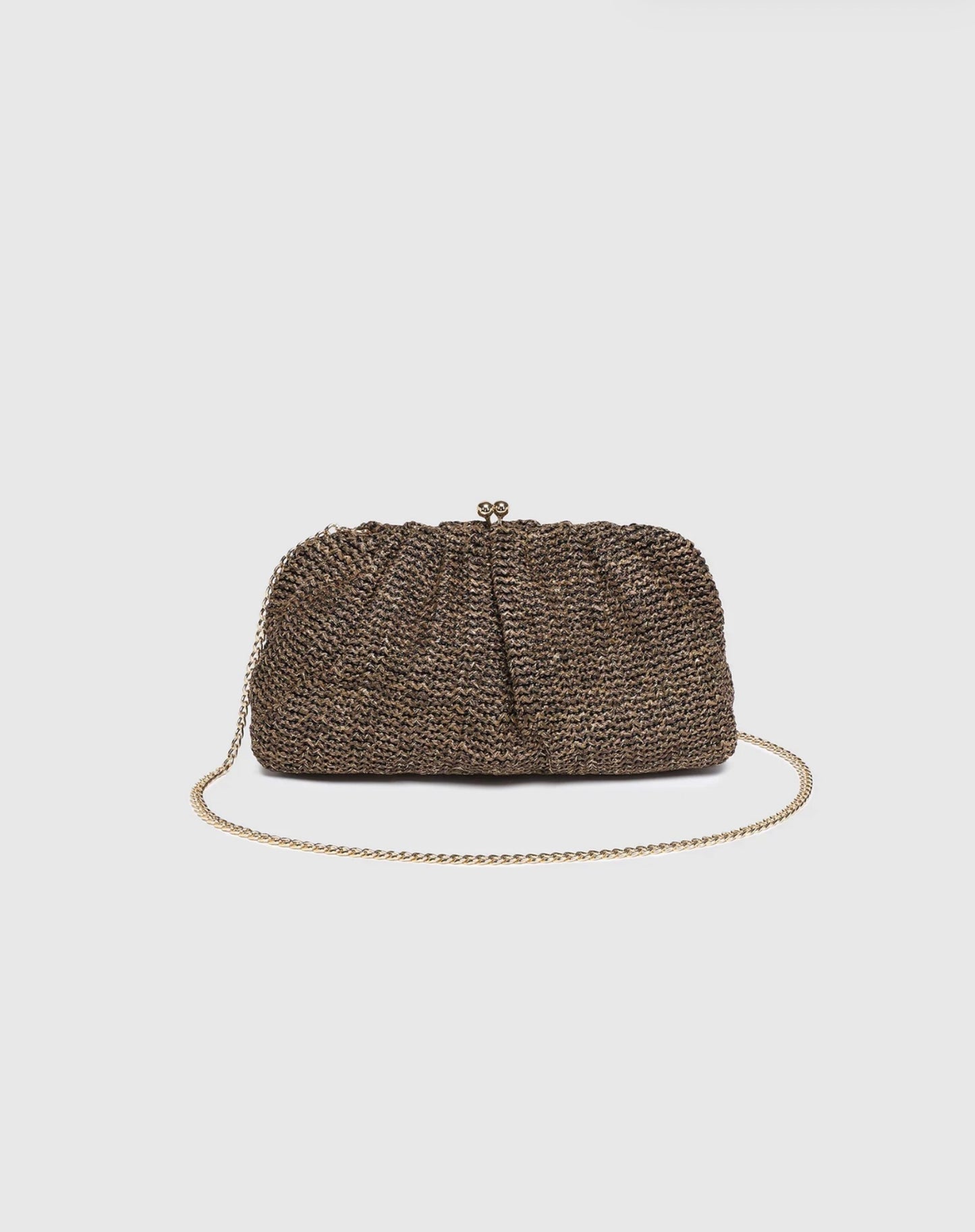Louenhide Goldie Clutch Chocolate Knit