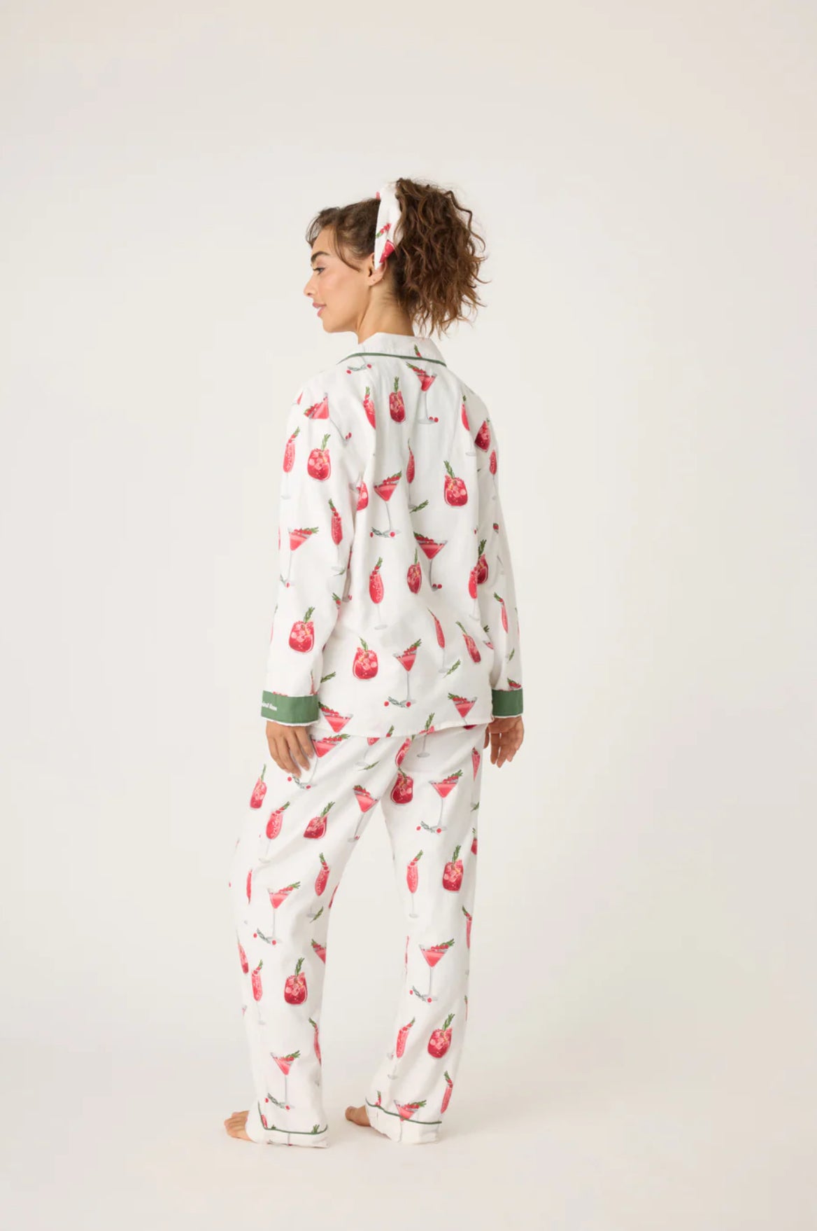 PJ Salvage Cranberries & Cocktails Flannel Pj Set