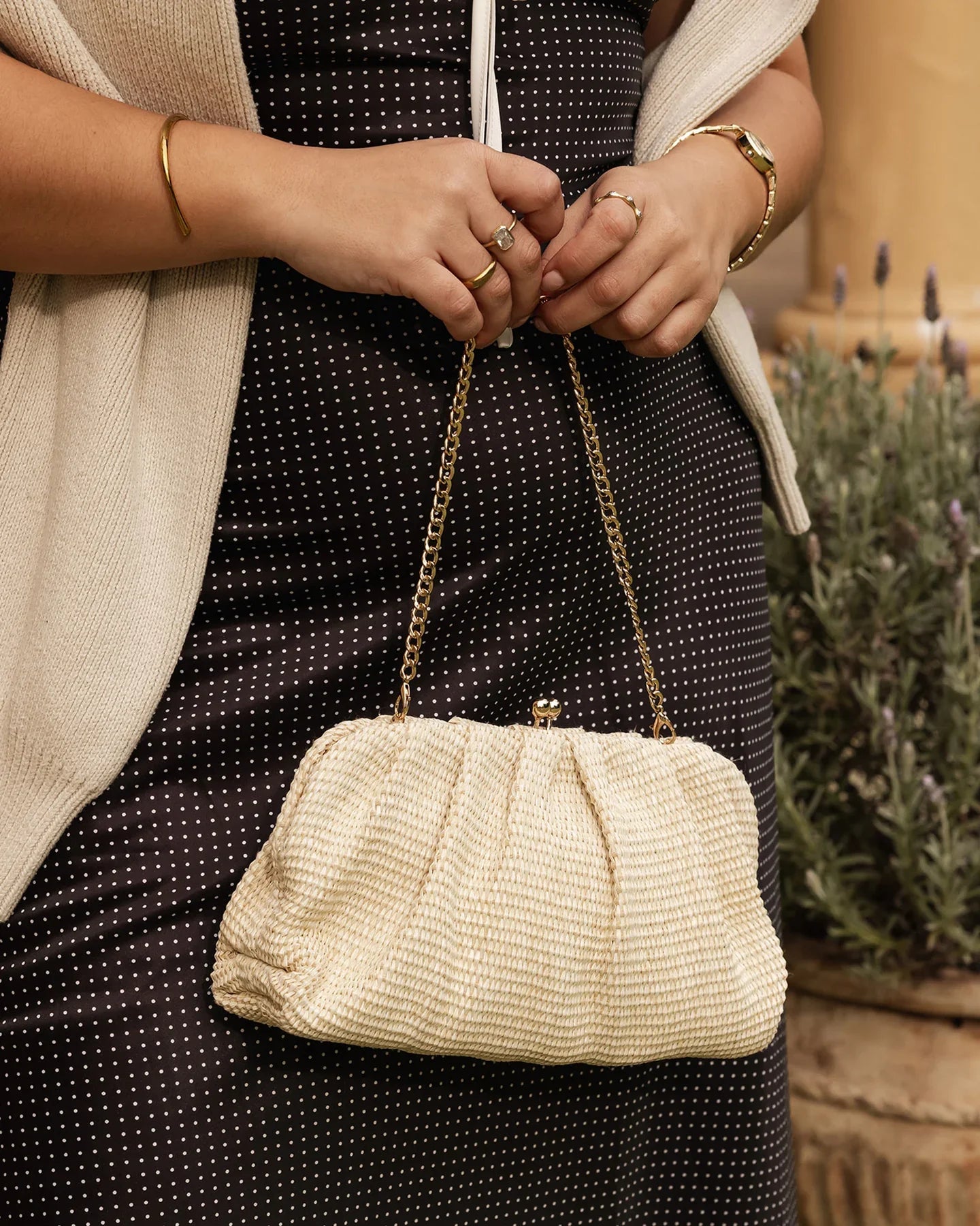 Louenhide Goldie Knit Vanilla Raffia
