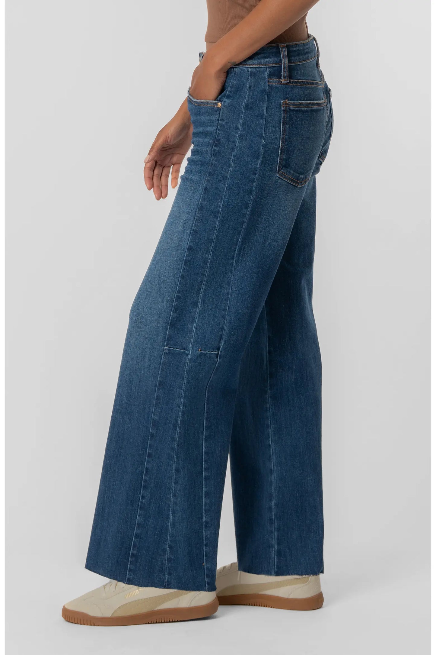 Kut Meg High Rise Wide Leg Jeans Curator