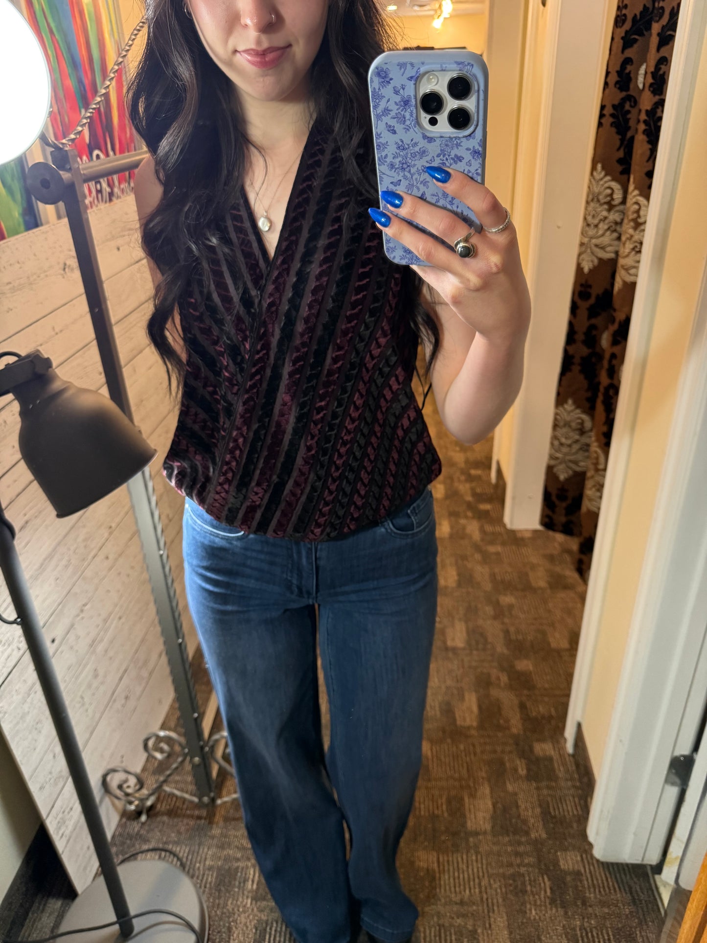 Liverpool Crossover Knit Top