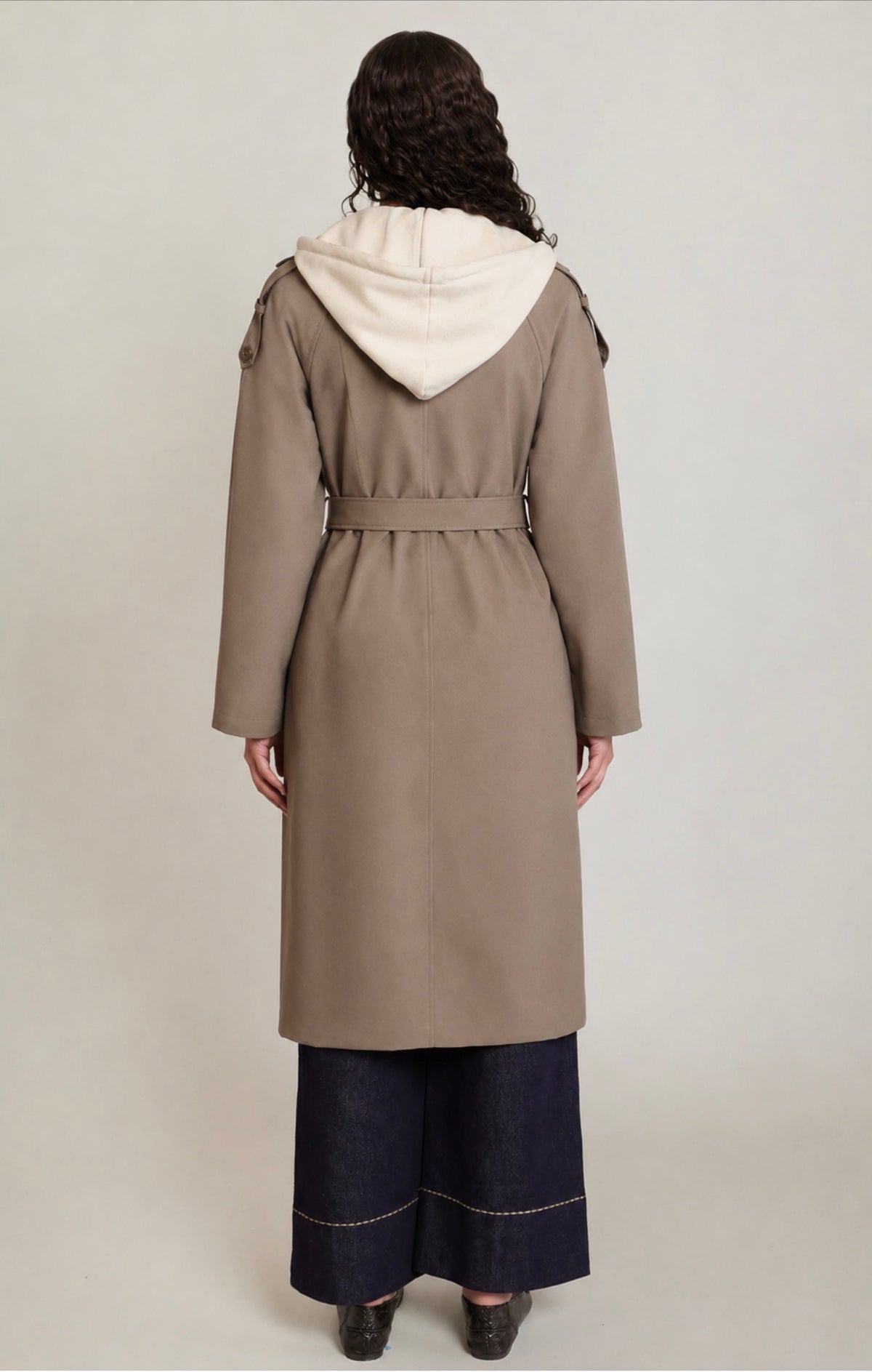 Dex Detachable Hood Trench Coat