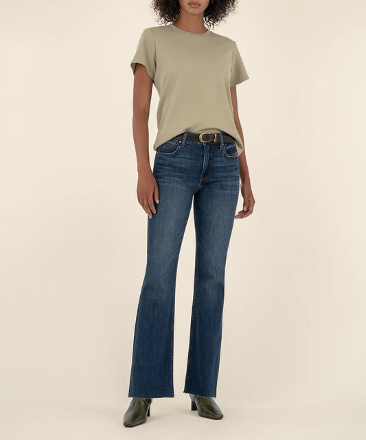 Kut Stella High Rise Flare Jeans Intriguing