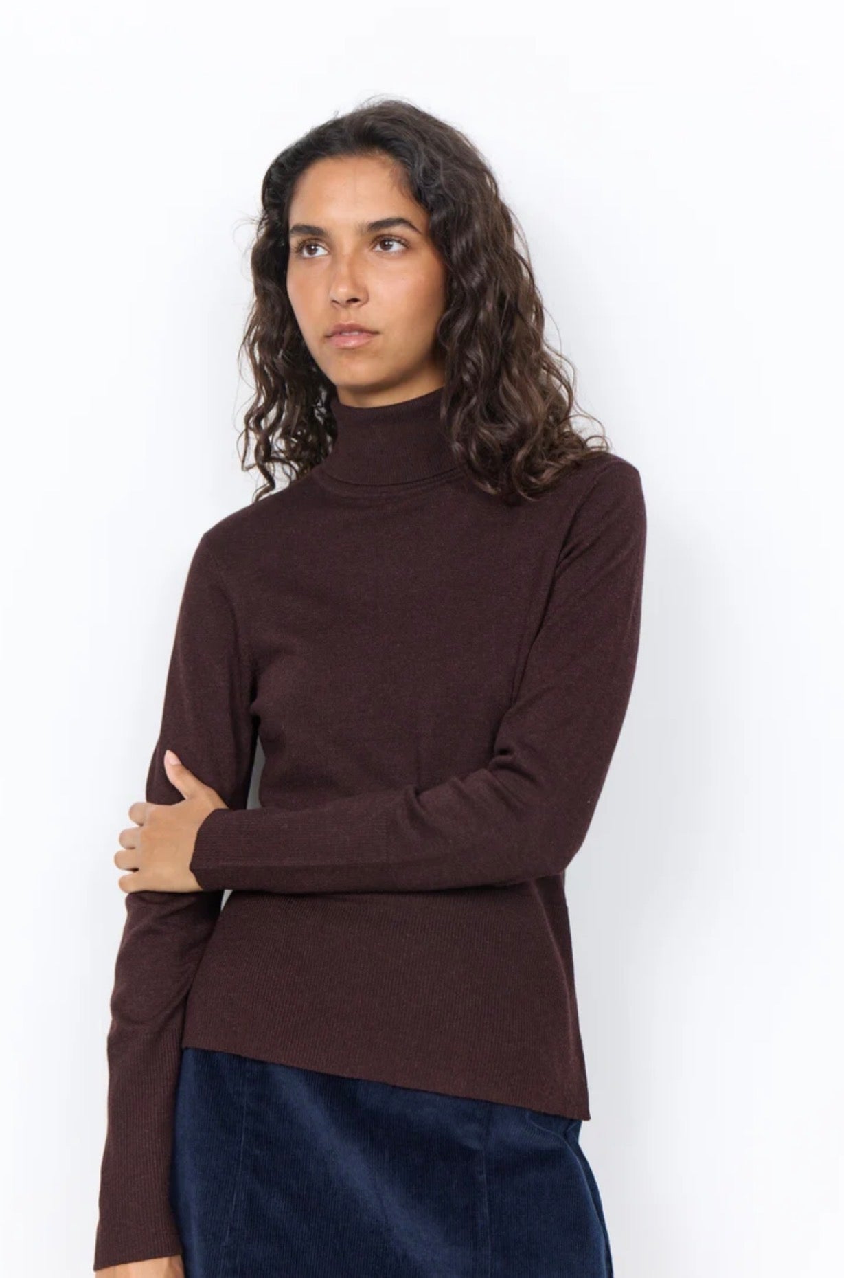 Soya Concept Dollie Turtleneck Dark Plum
