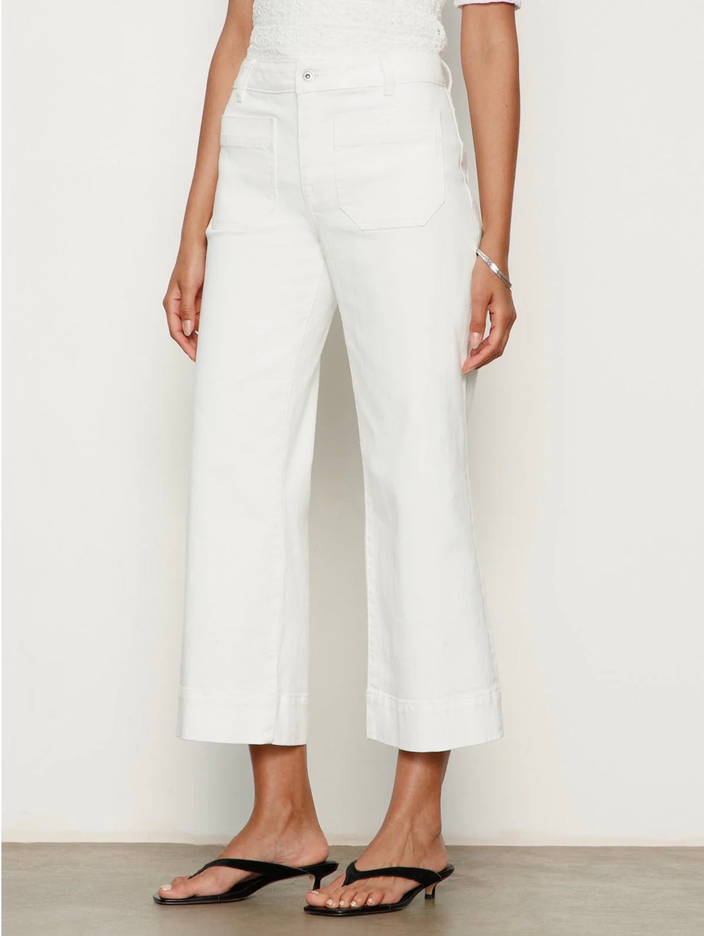Sanctuary The Marine Jean Bleached White