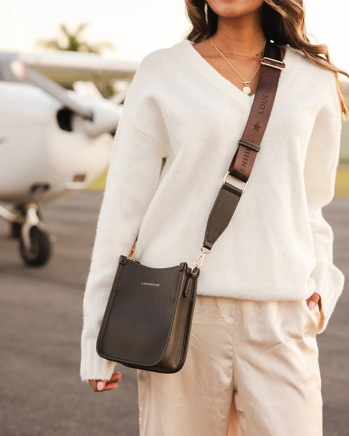 Louenhide Parker Crossbody Bag Chocolate