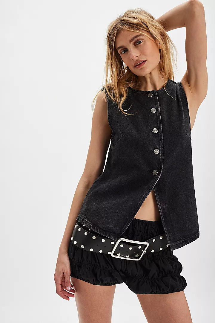 Free People Aimee Vest Black
