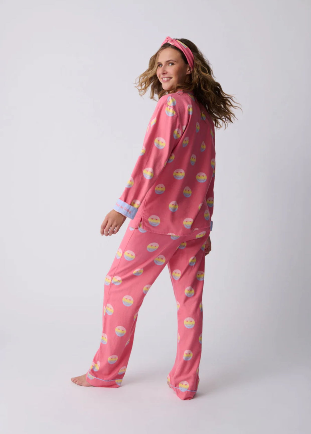 PJ Salvage Keep Smiling Flannel Pj Set