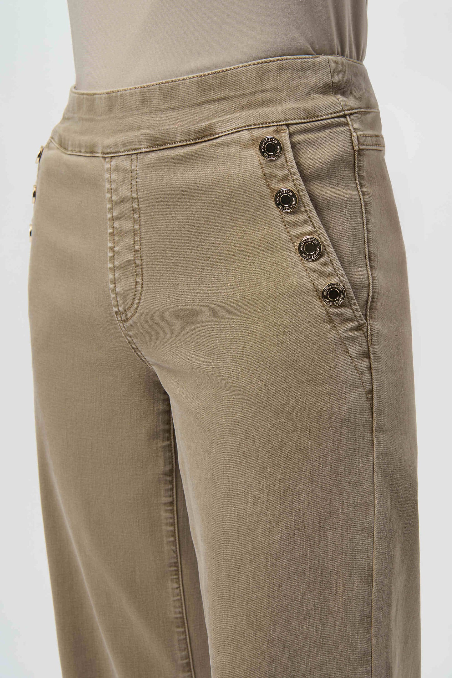 Joseph Ribkoff Classic Wide Leg Pull-On Jeans Fawn 254919