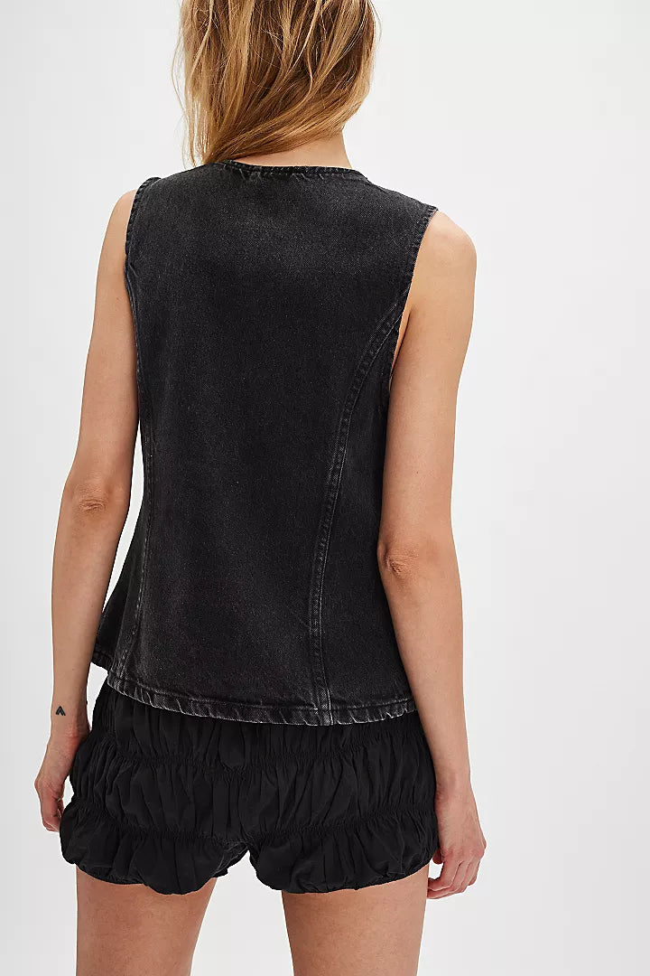 Free People Aimee Vest Black