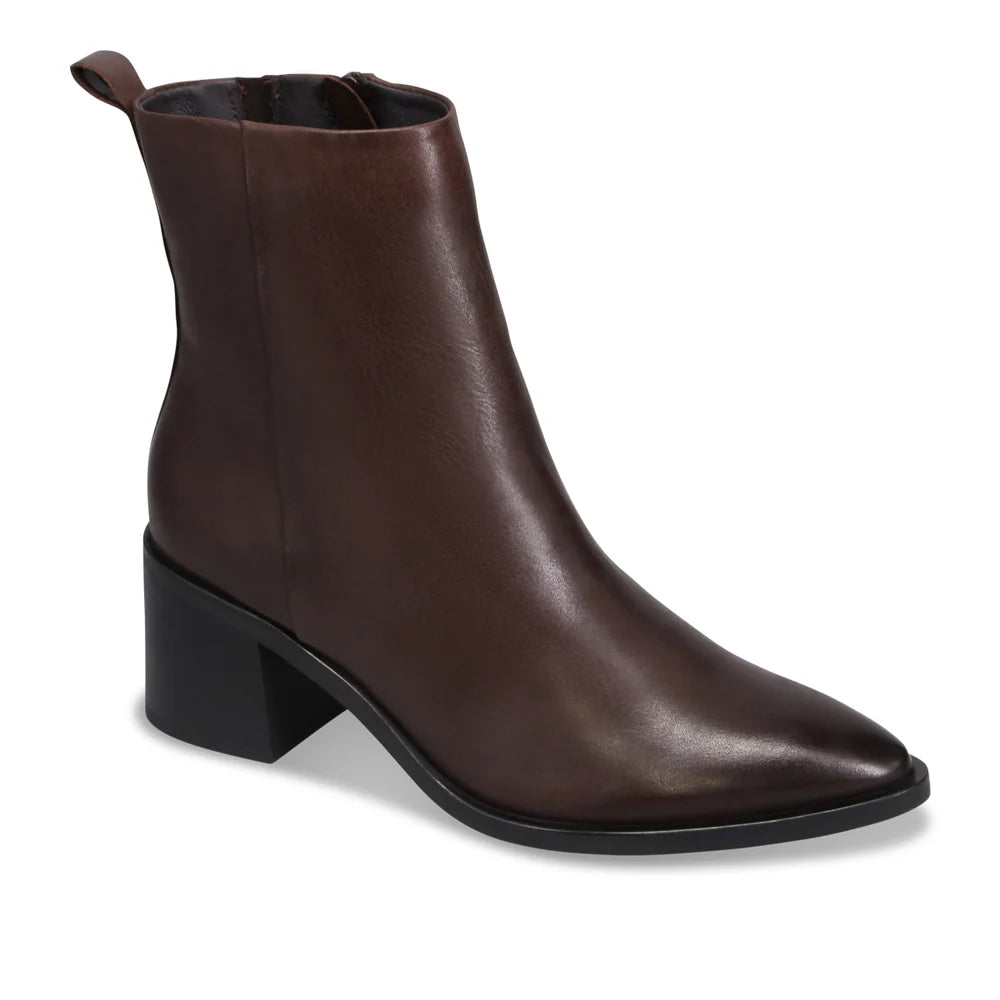 Jessica Heeled Ankle Boot Brown