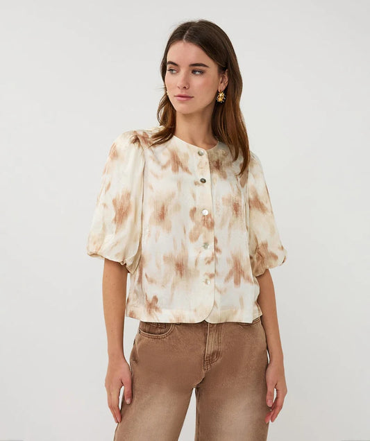 Esqualo Balloon Sleeve Blouse