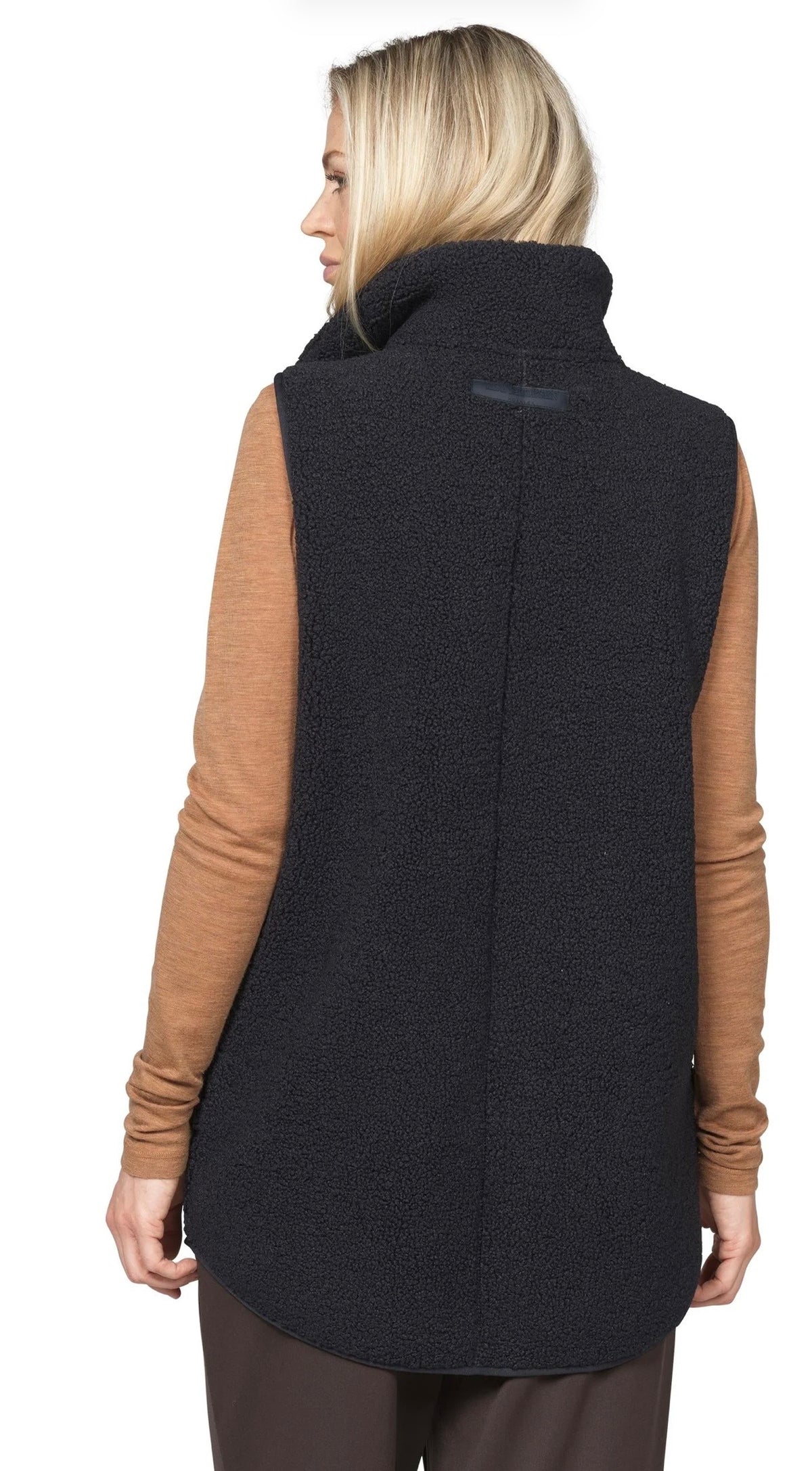 Ilse Jacobsen Fleece Vest With Zipper Indigo