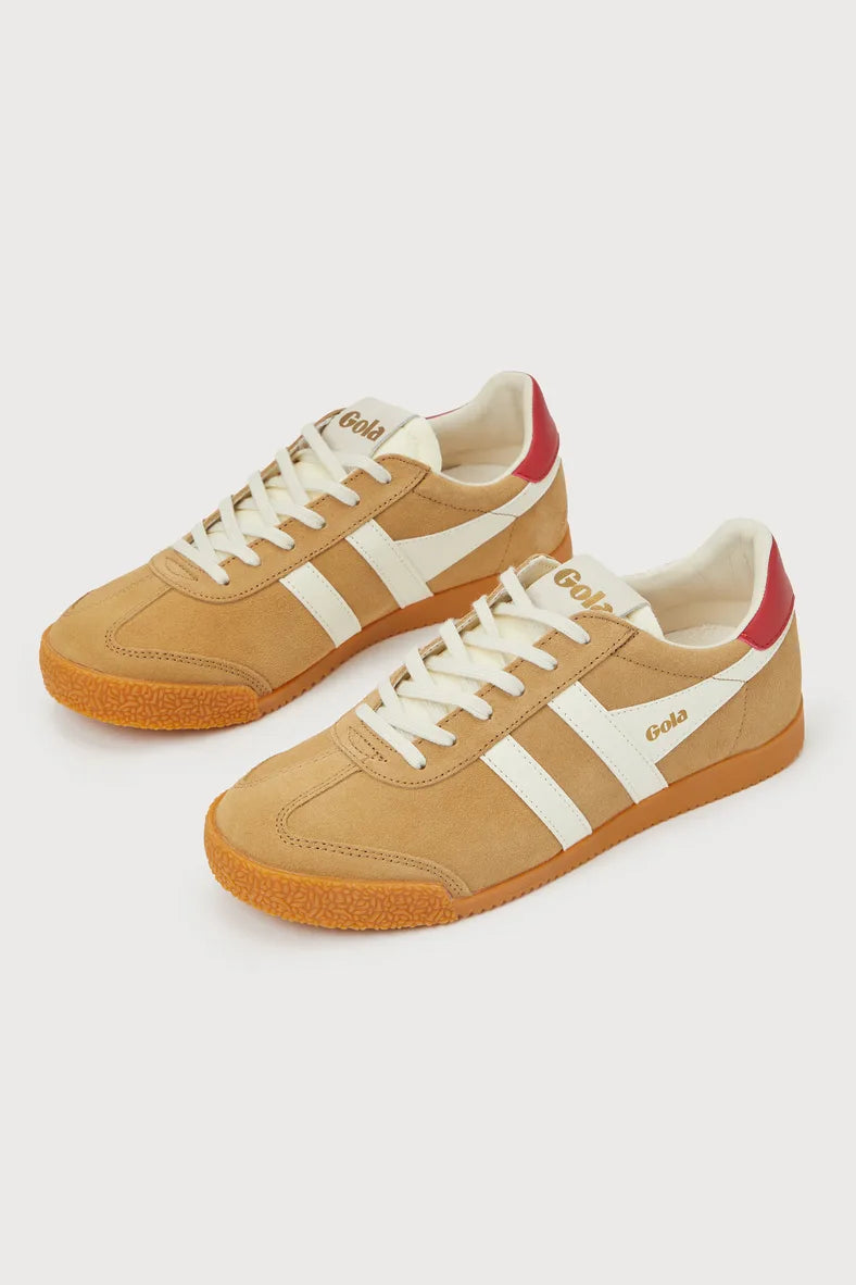 Gola Elan Sneakers Caramel/OffWhite/Red