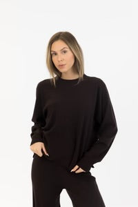 Lyla & Luxe Claret Sweater Chocolate