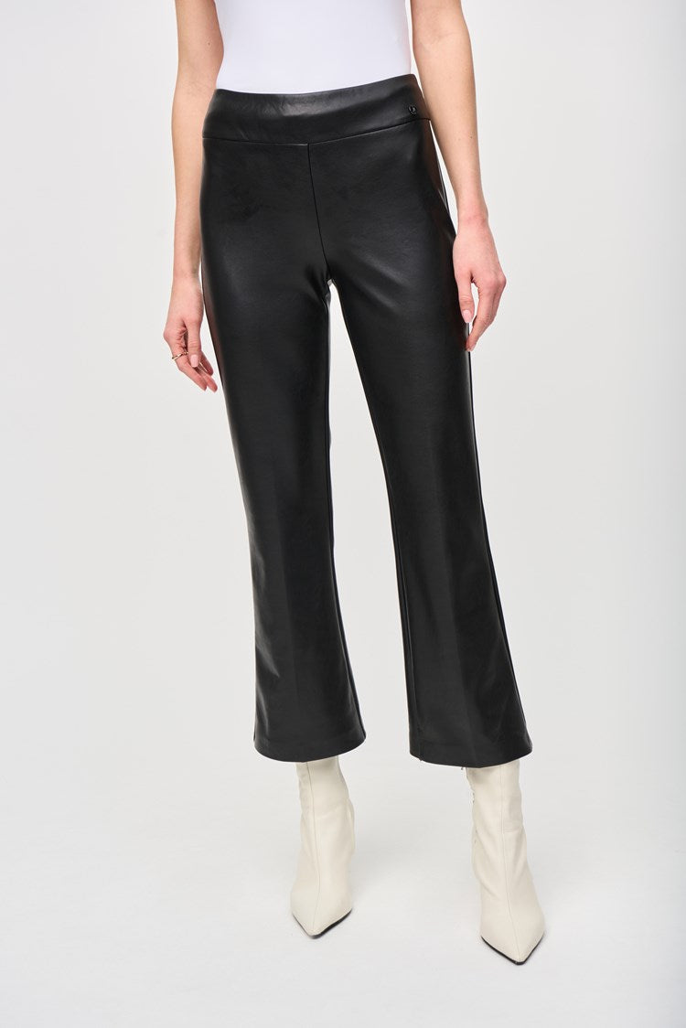 Leatherette Flared Pull-On Pants
243260