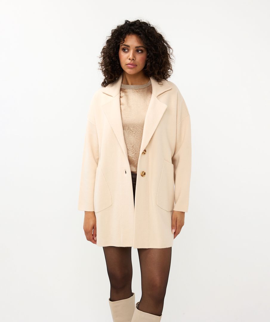 Esqualo Cardigan Blazer Biscuit