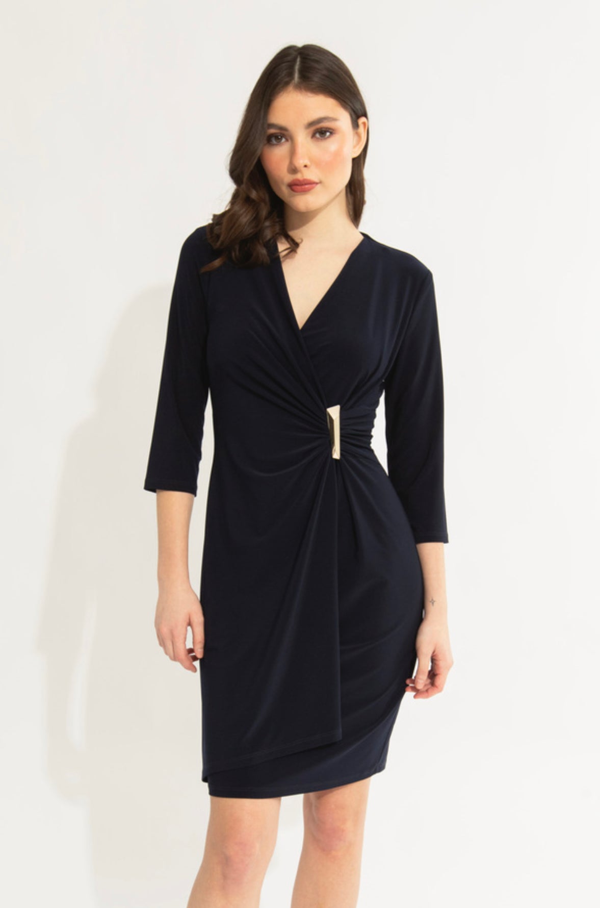 Joseph Ribkoff Hardware Detail Wrap Dress Style 231767