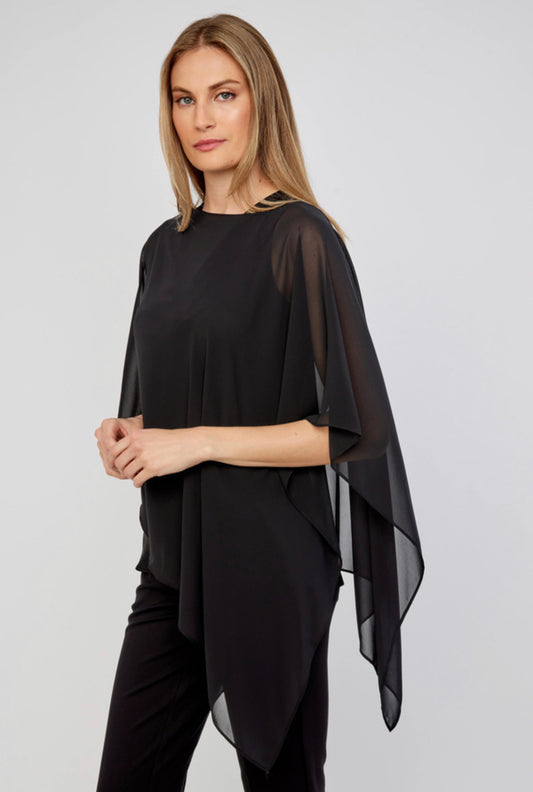 Draped Chiffon Top Style # 233769