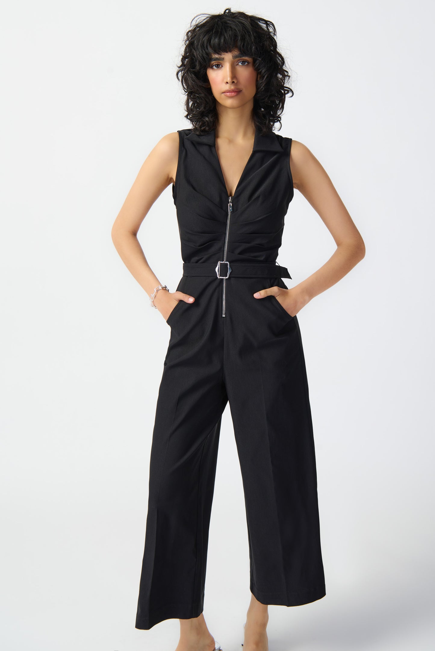 Sleeveless Micro Twill Jumpsuit
241101