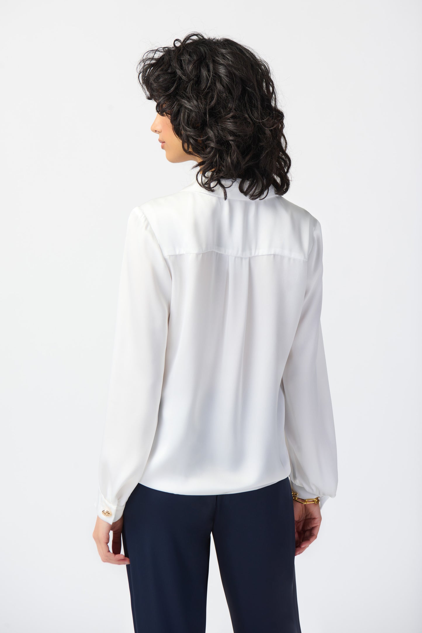 Joseph Ribkoff Puff Sleeve Satin Top 241214