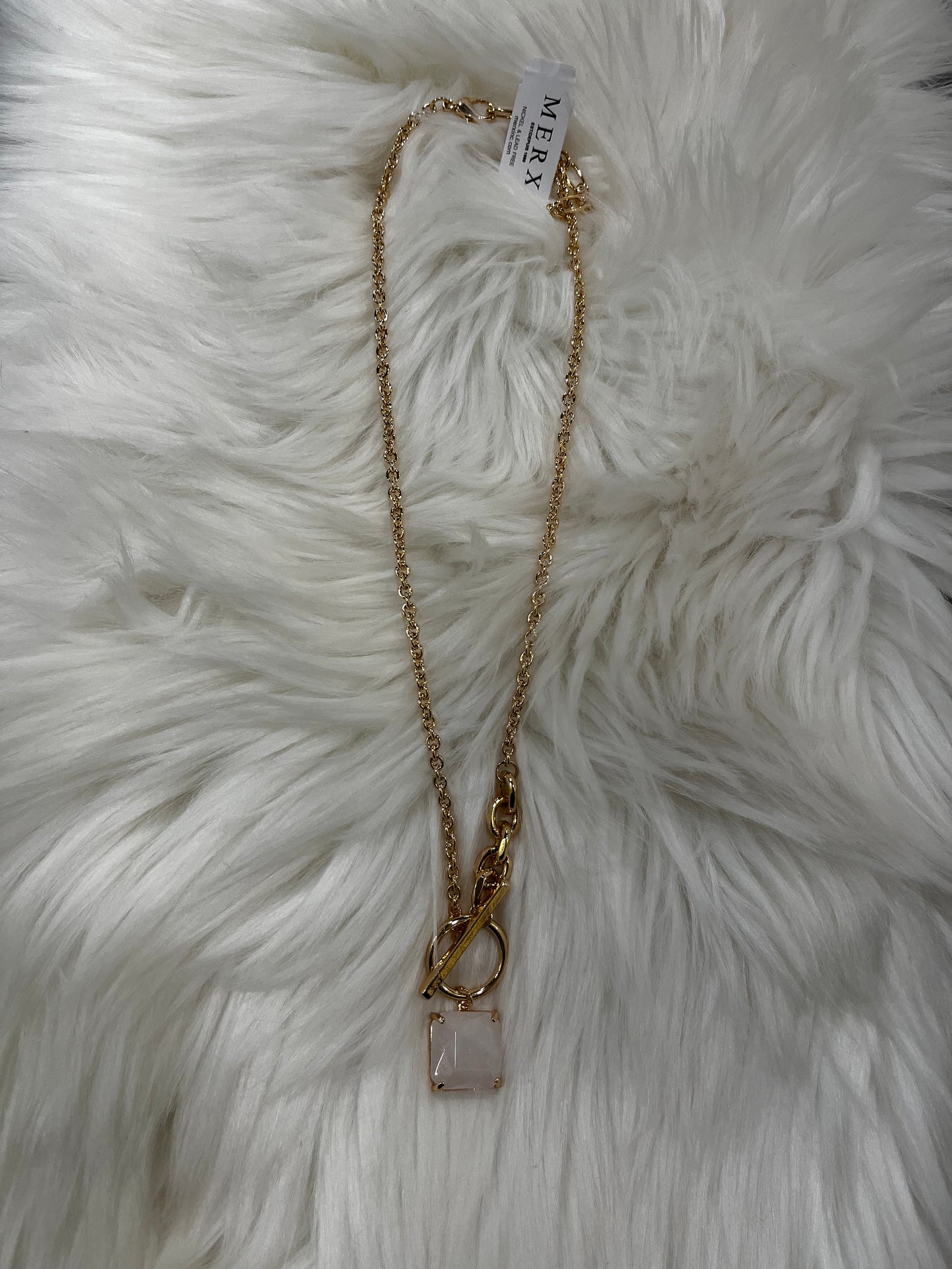 Merx Rose Quartz Necklace