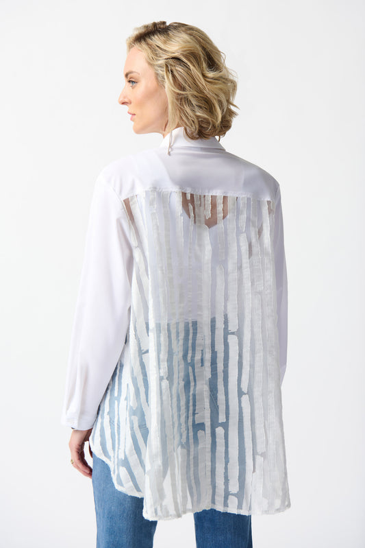 Woven And Jacquard Organza Blouse
242091