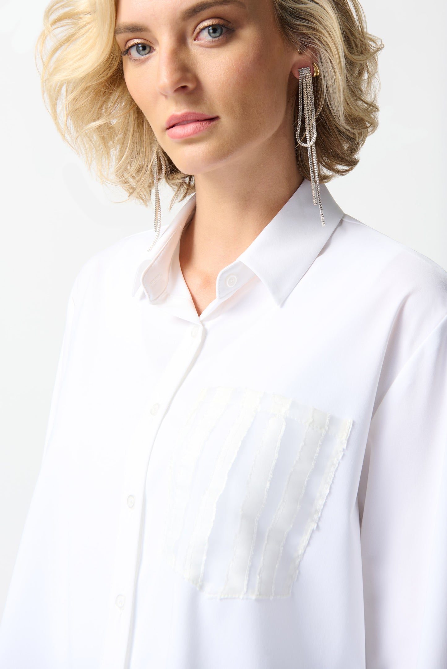 Woven And Jacquard Organza Blouse
242091