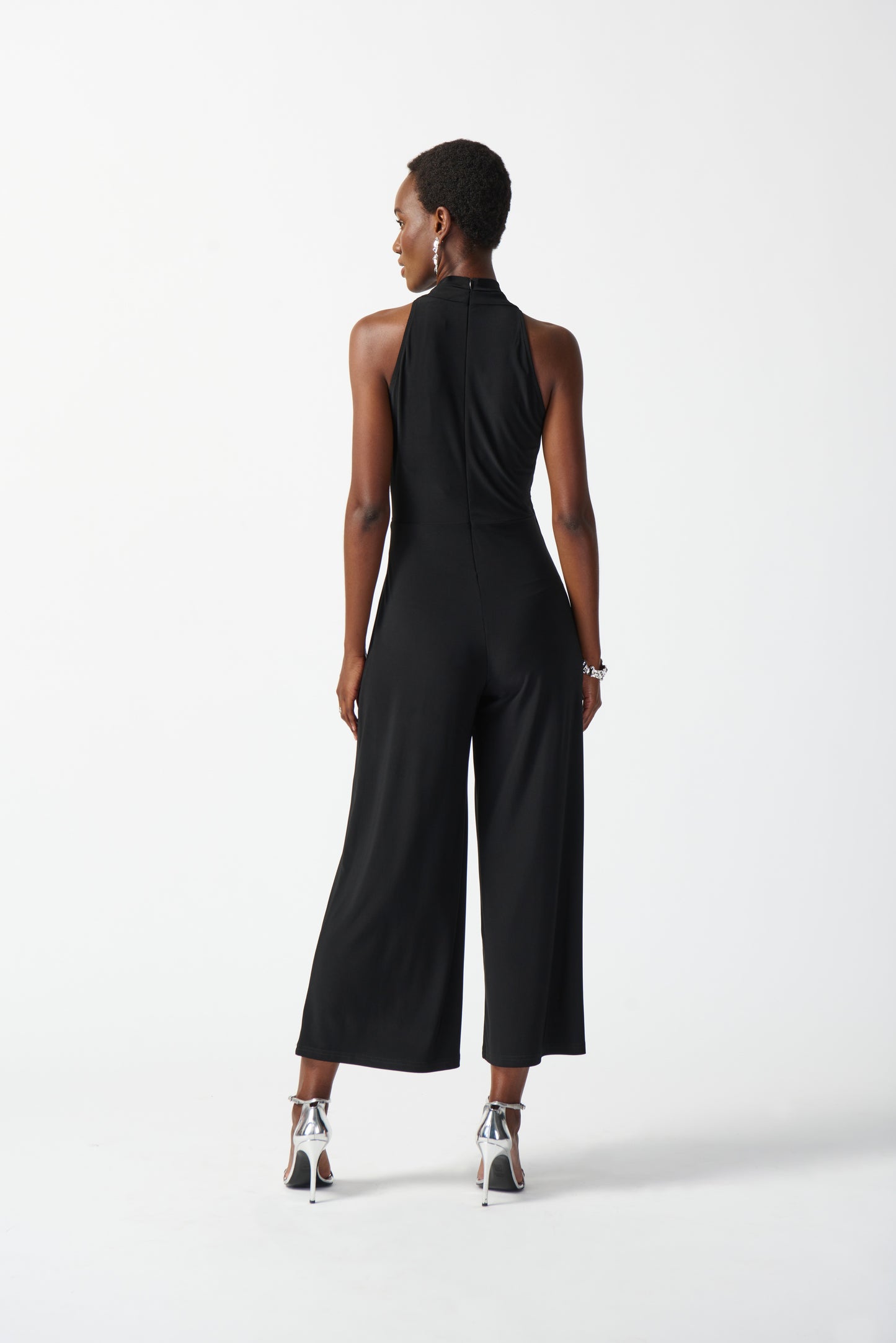 Silky Knit Wrap Culotte Jumpsuit
242197