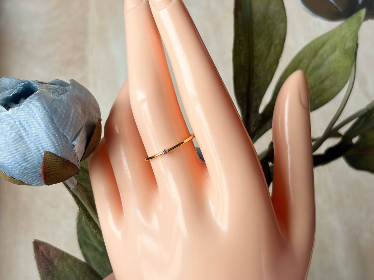 Agaveh Girl Micro Sapphire Ring