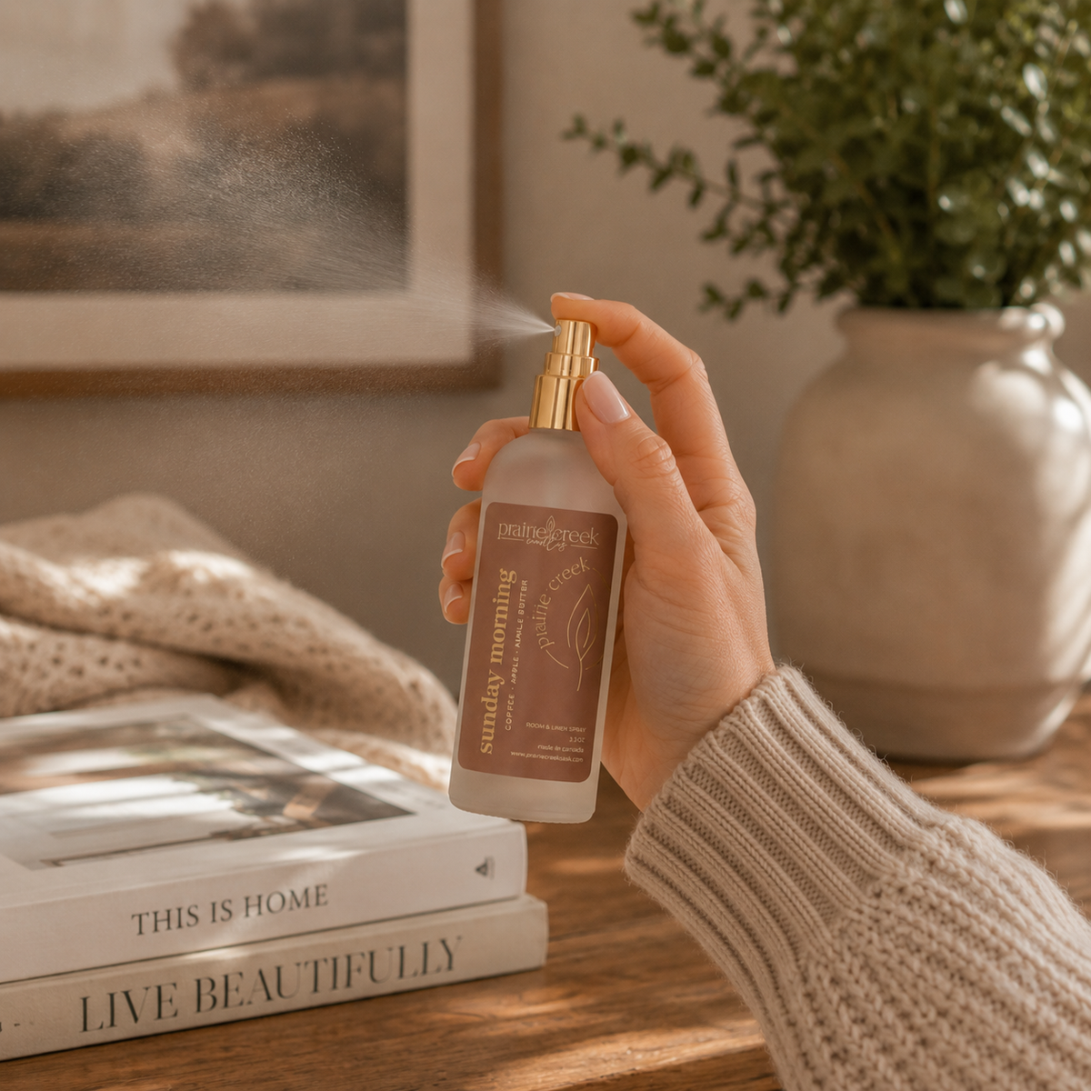 Prairie Creek Candles Sunday Morning Room & Linen Spray
