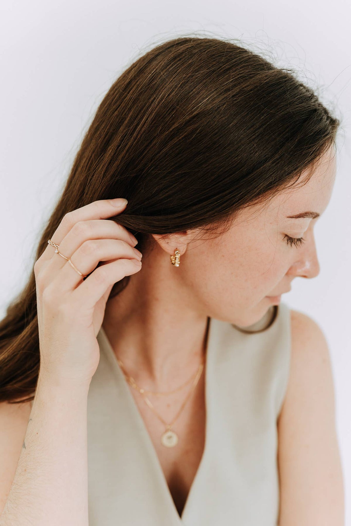 Sydney Rose Ribbon Hoops