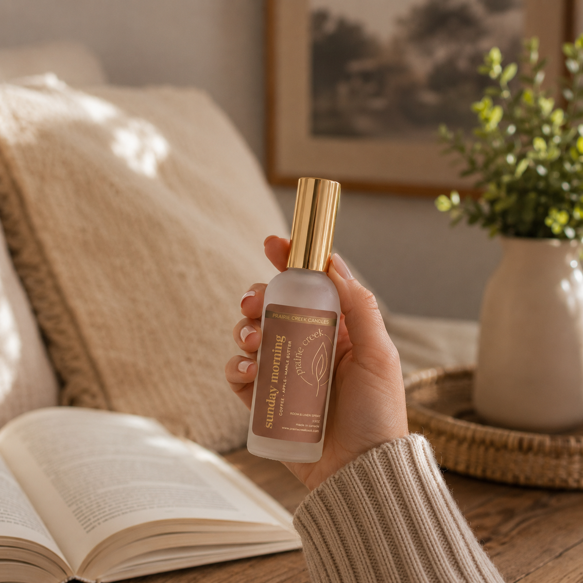 Prairie Creek Candles Sunday Morning Room & Linen Spray