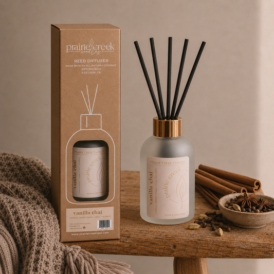 Prairie Creek Candles Vanilla Chai Reed Diffuser
