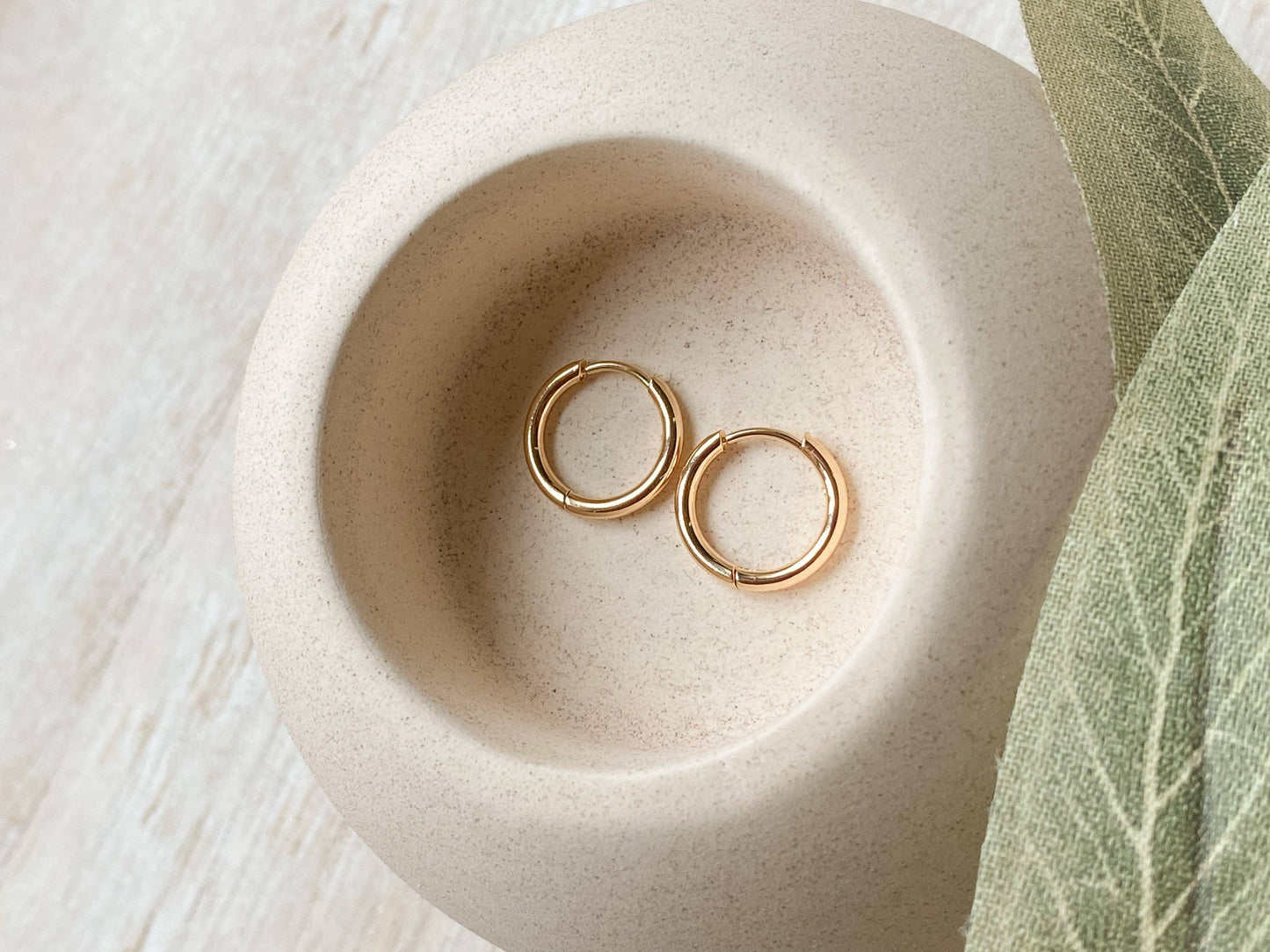 Agaveh Girl Justine Hoops Gold